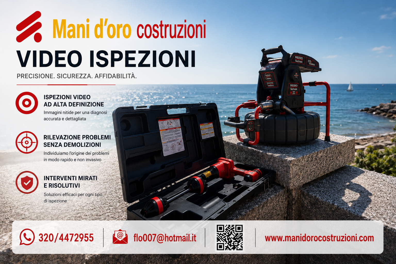 Video ispezione professionale di tubazioni